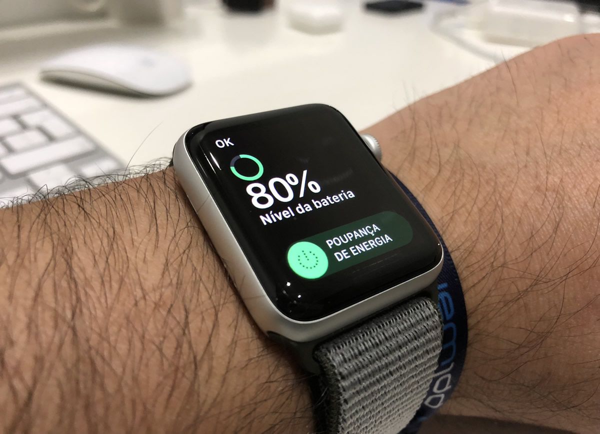 Poupança de energia no Apple Watch