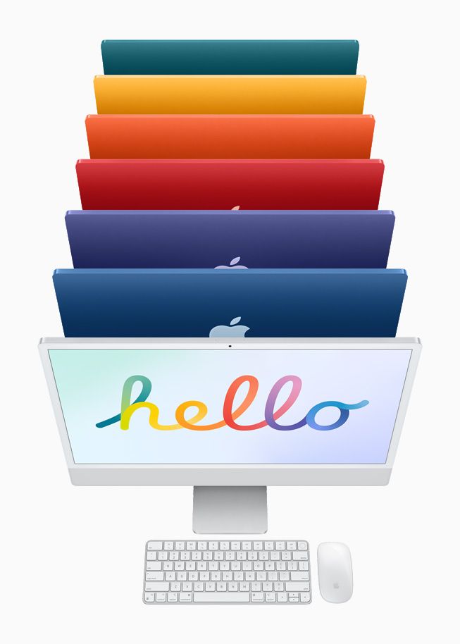 As várias cores do iMac M1
