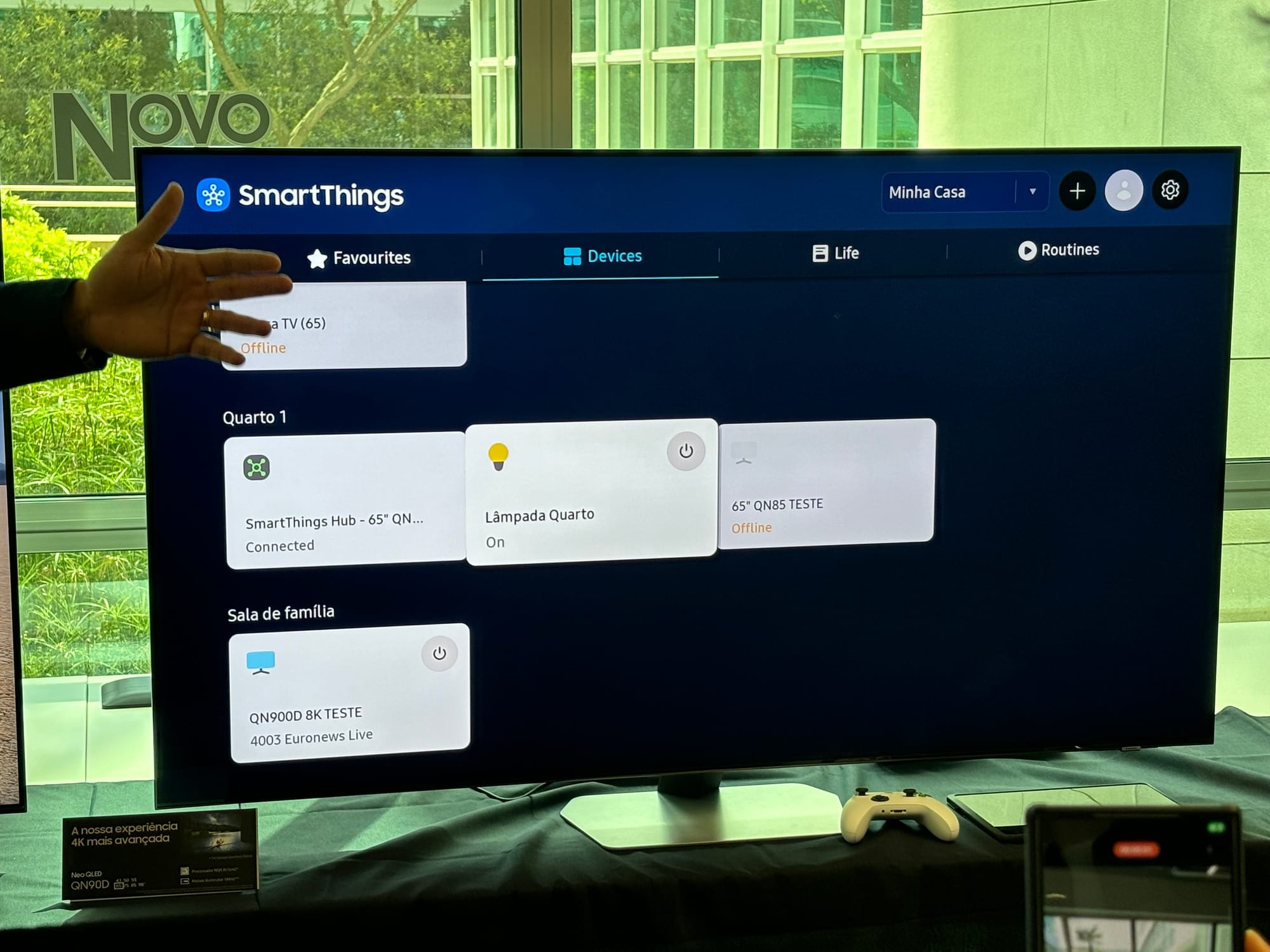 Faz da tua Smart TV o hub gigante para a casa inteligente através do Samsung SmartThings