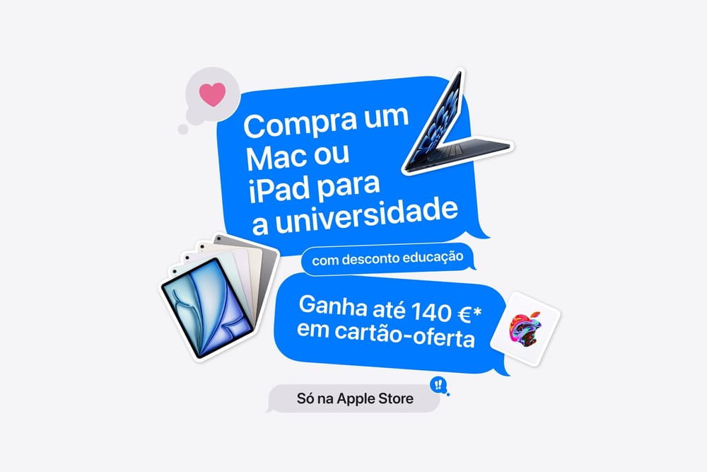 Regresso às aulas na Apple: aproveita até 140€ de oferta num iPad ou Mac post image