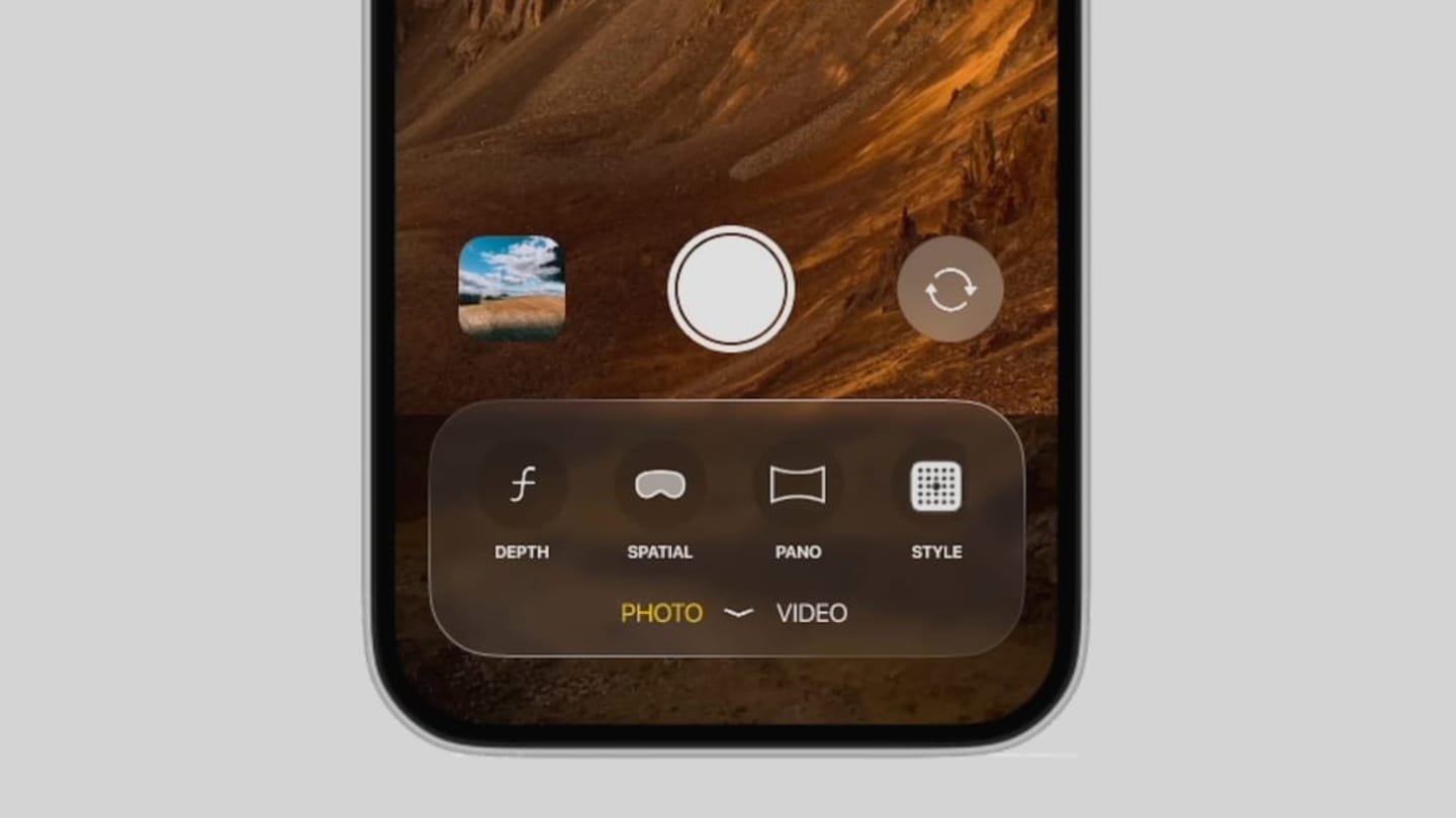 iOS 19 - App da Câmara poderá ter design inspirado no visionOS