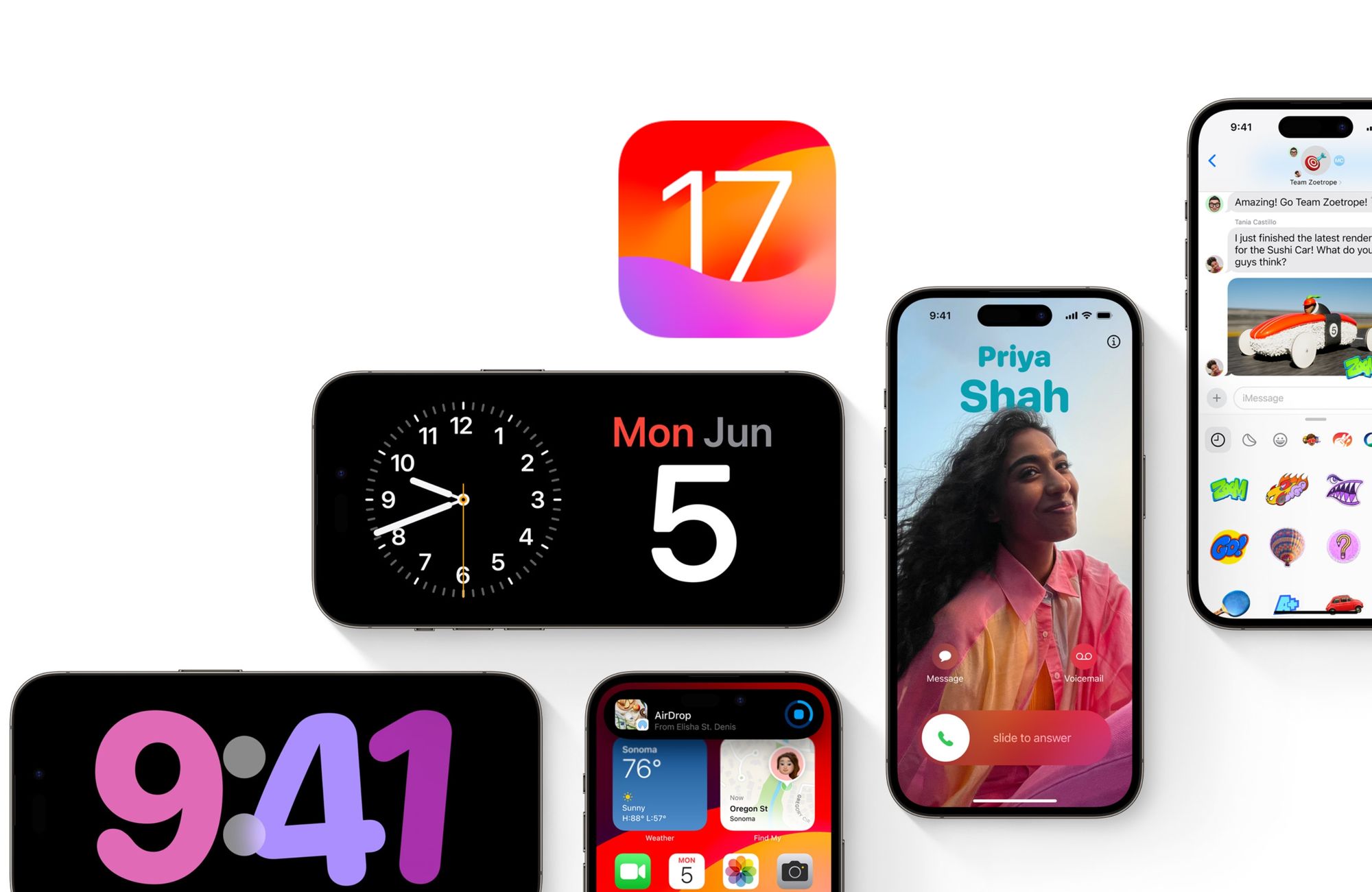 iOS 17 inclui novidades no FaceTime, telefone e mensagens