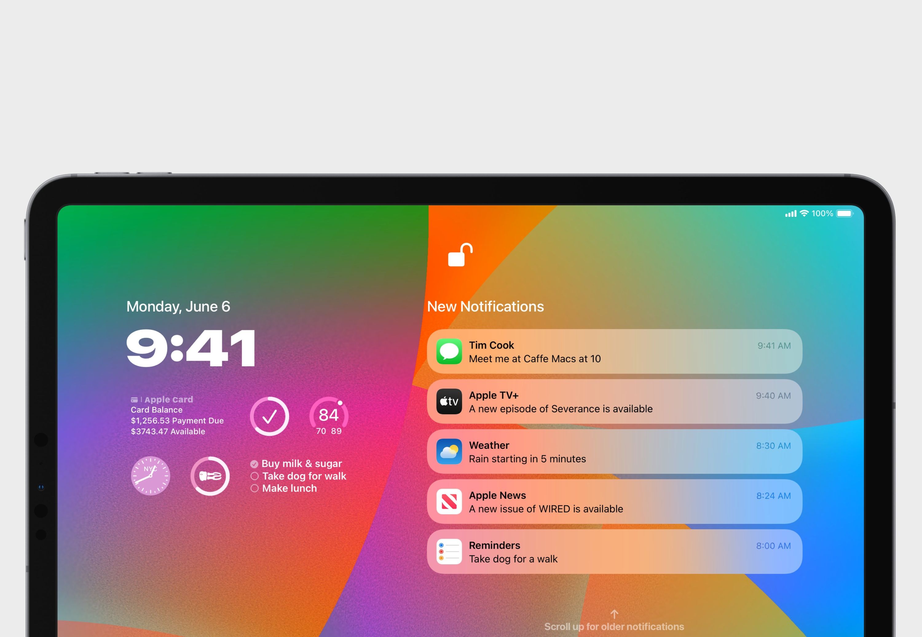 iPadOS 17 terá ecrã bloqueado personalizável ao estilo do iPhone