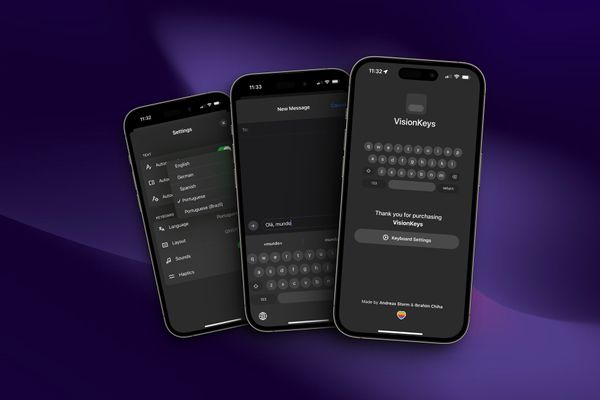 VisionKeys: A experiência do teclado do Vision Pro chega ao iPhone!