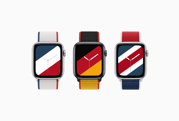 Novas braceletes e mostradores para os mais patriotas