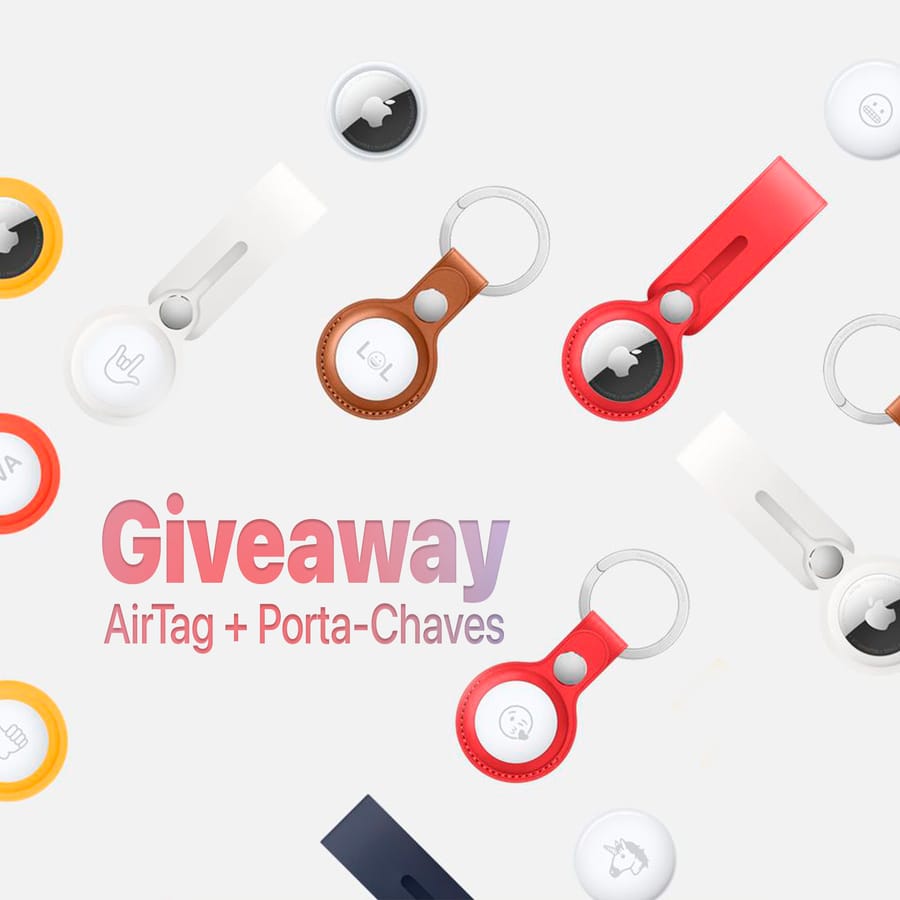 Giveaway de AirTag + Porta-chaves da Apple