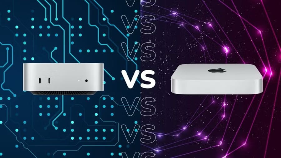 Mac mini M4 vs. Mac mini M2 - Pequenas, grandes diferenças